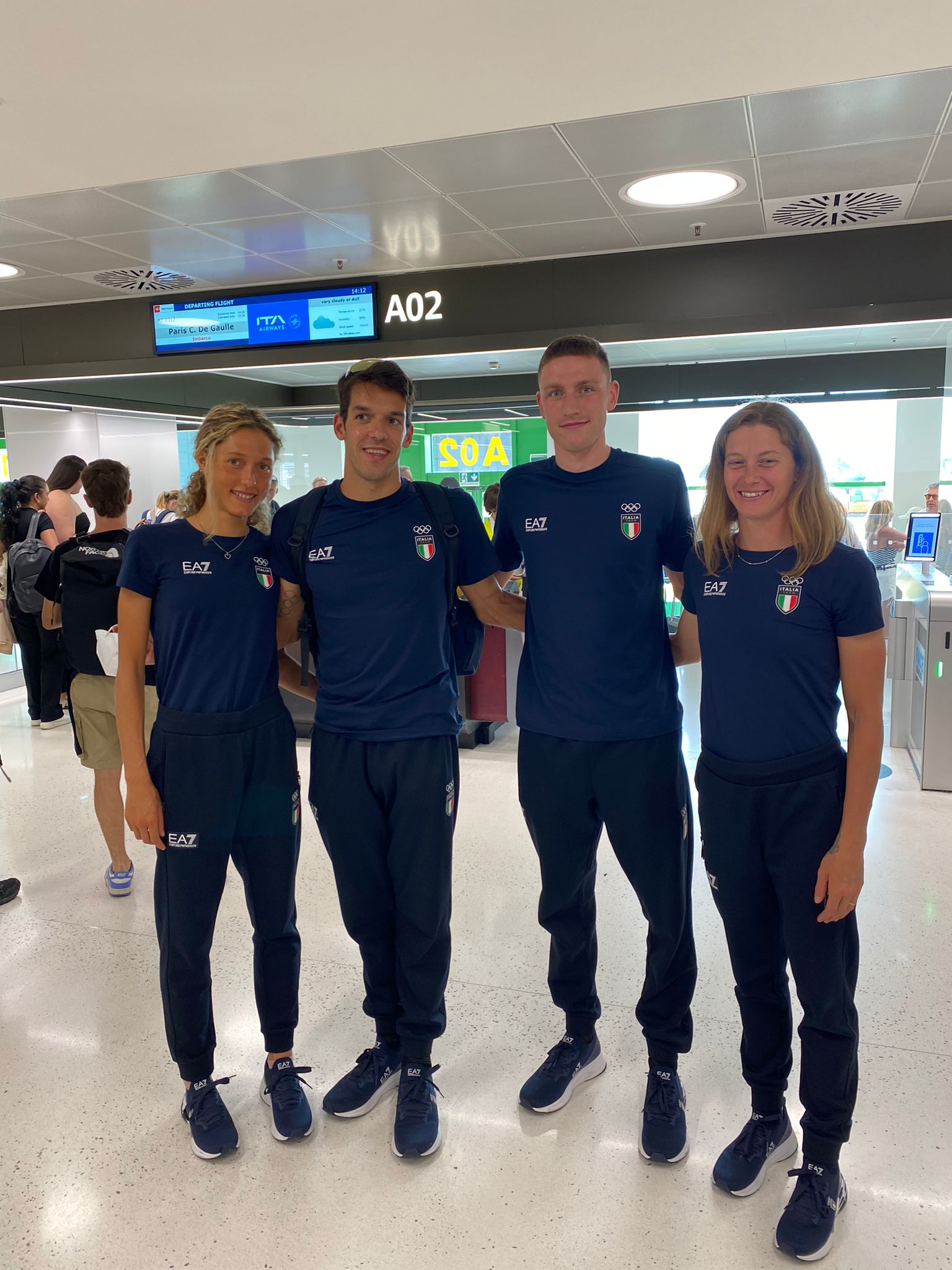 Gli Azzurri del Triathlon in volo verso Parigi