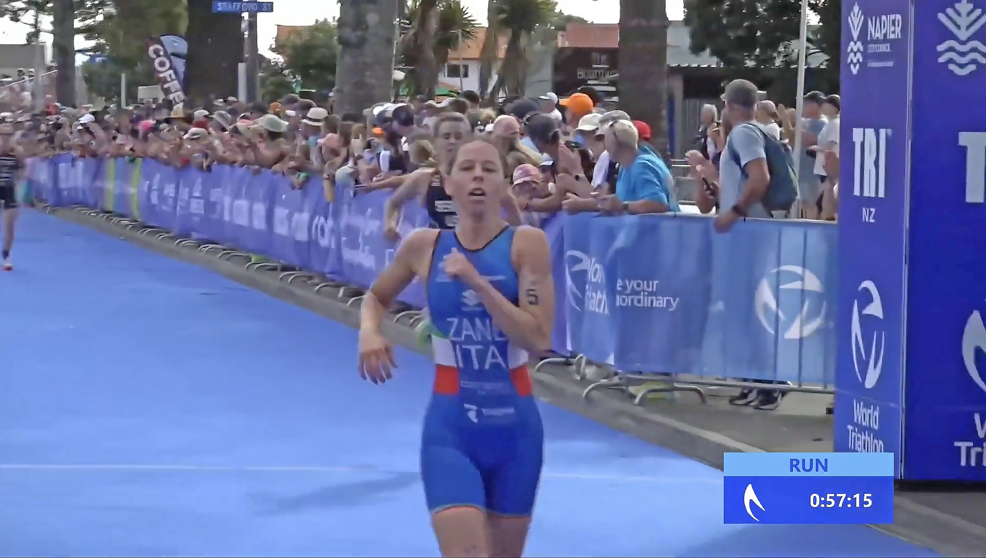 Zane sesta nella World Triathlon Cup Napier