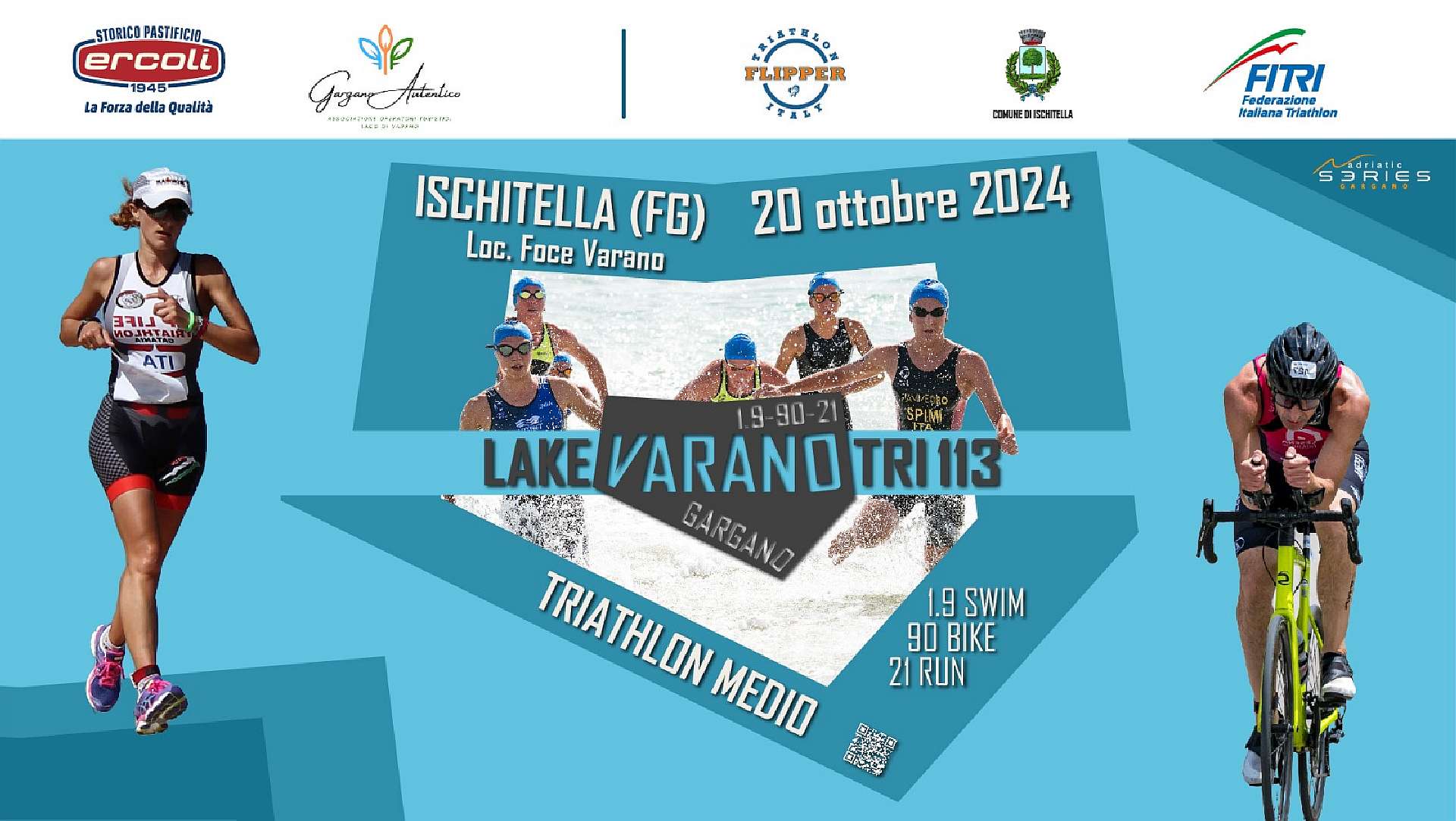 Più di 150 triatleti alla “prima” del Lake Varano Tri 113 Gargano