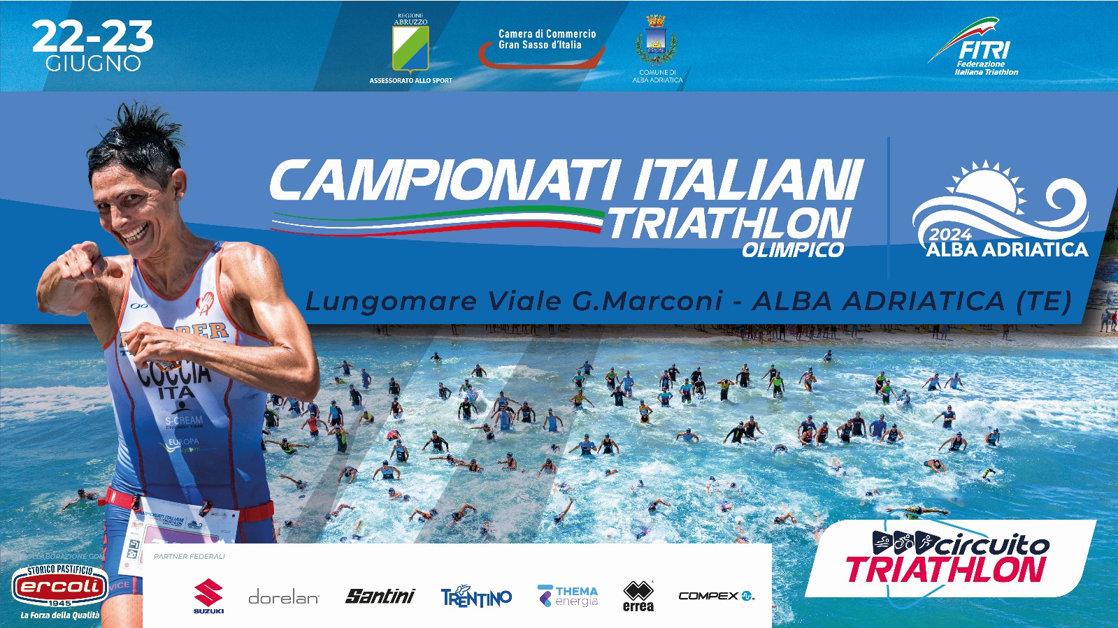 Alba Adriatica pronta ad accogliere i Campionati Italiani di Triathlon Olimpico