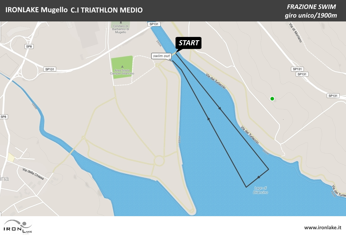 IRONLAKE C.I. TRI MEDIO MAPPA SWIM