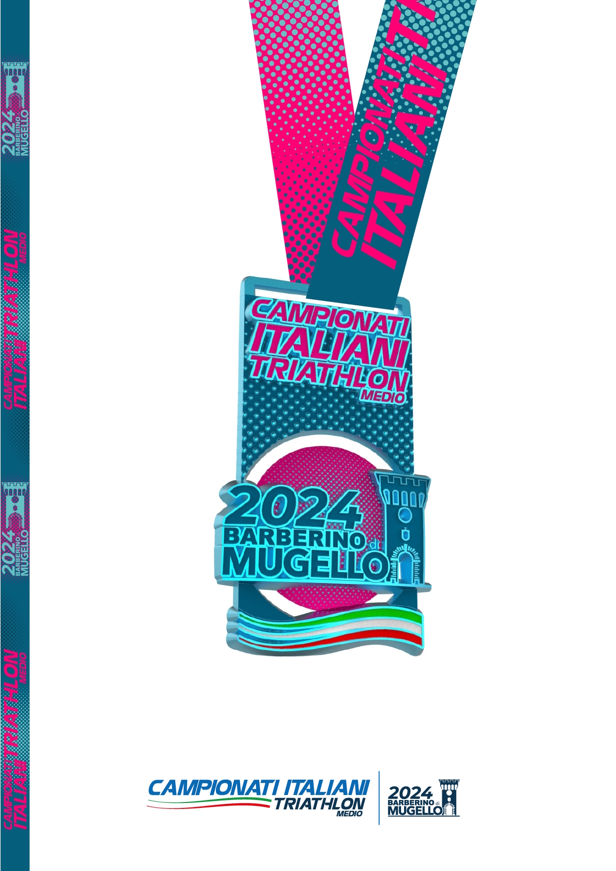 Tricolori di Triathlon Medio: presentati medaglia finisher e gilet evento 