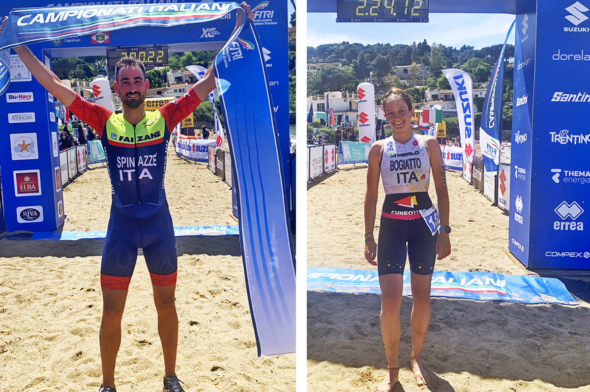 I Campioni Italiani di Triathlon Cross a Capoliveri: Federico Spinazzè e Noemi Bogiatto