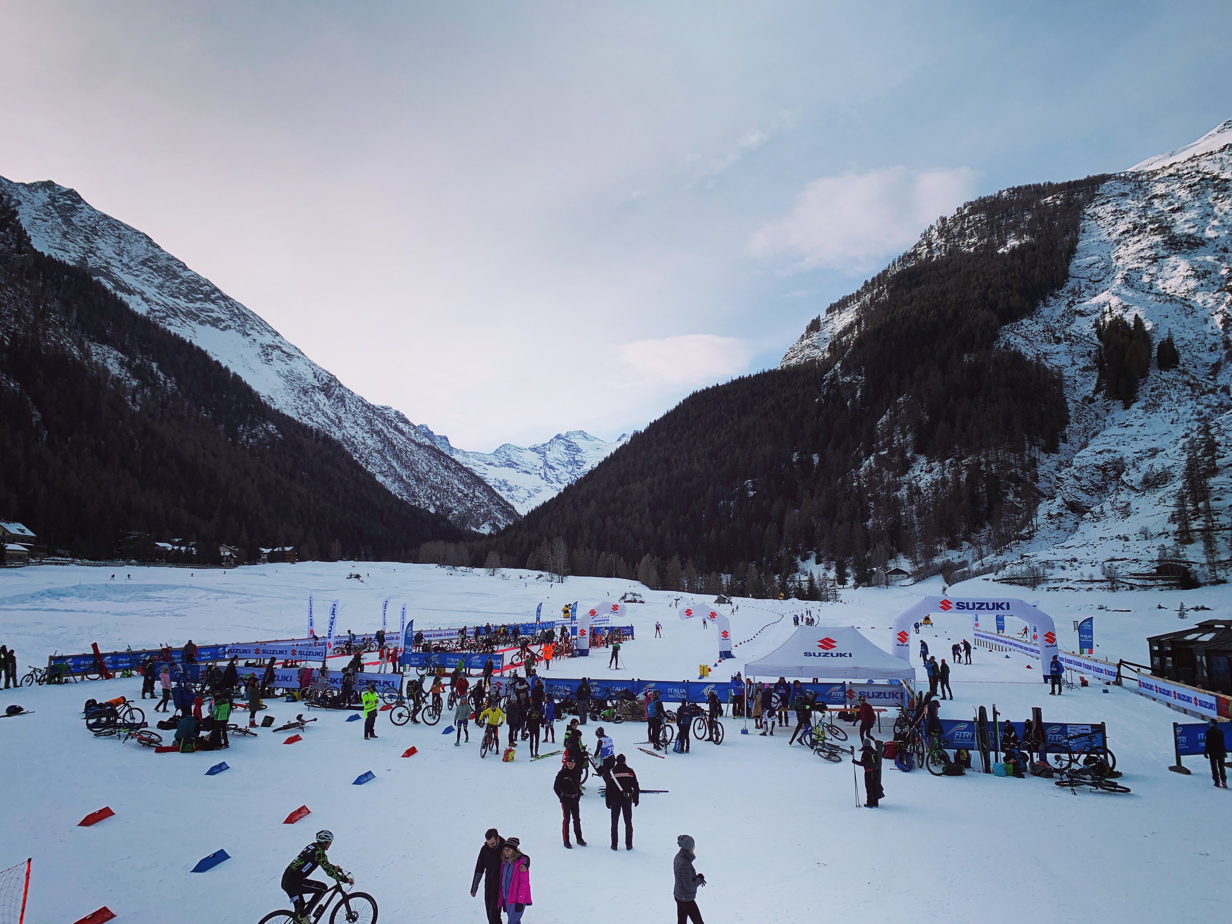 Cogne apre i Tricolori 2024 con il Winter Triathlon Mixed Relay