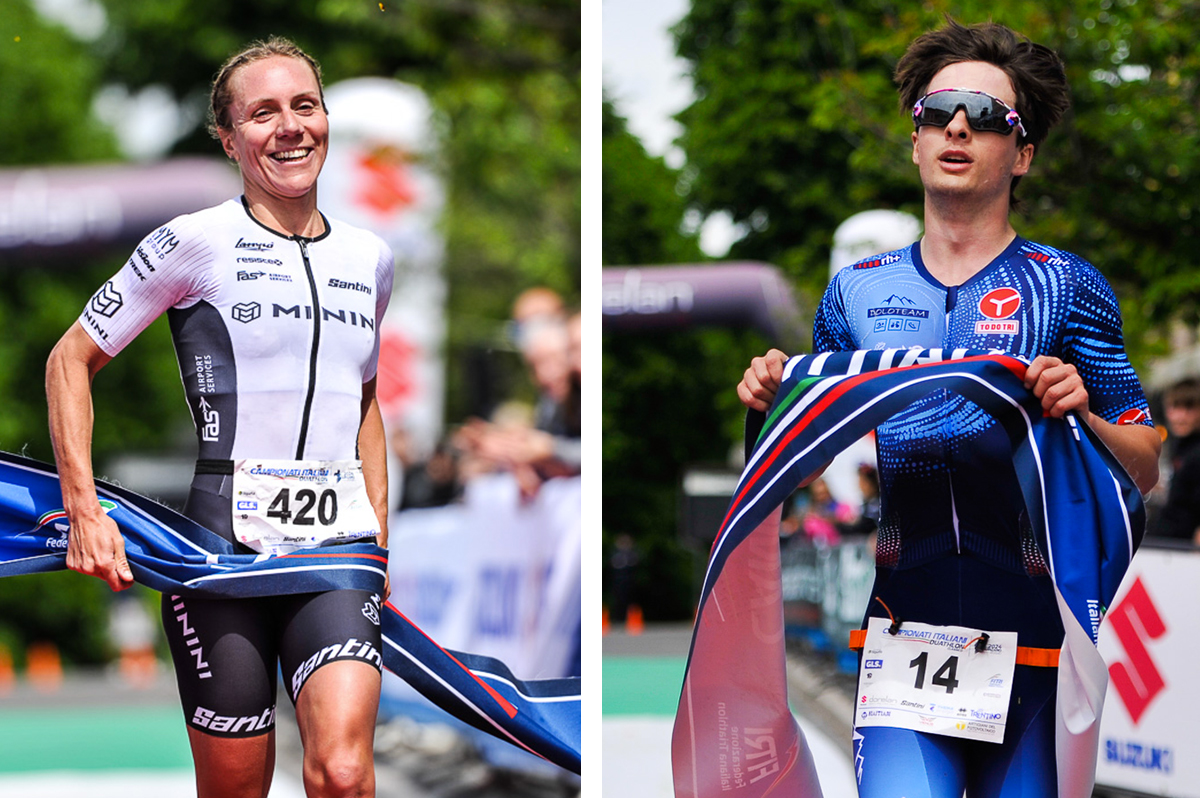 I nuovi Campioni di Duathlon Classico di Quinzano: Giorgia Priarone e Vincent Dominin