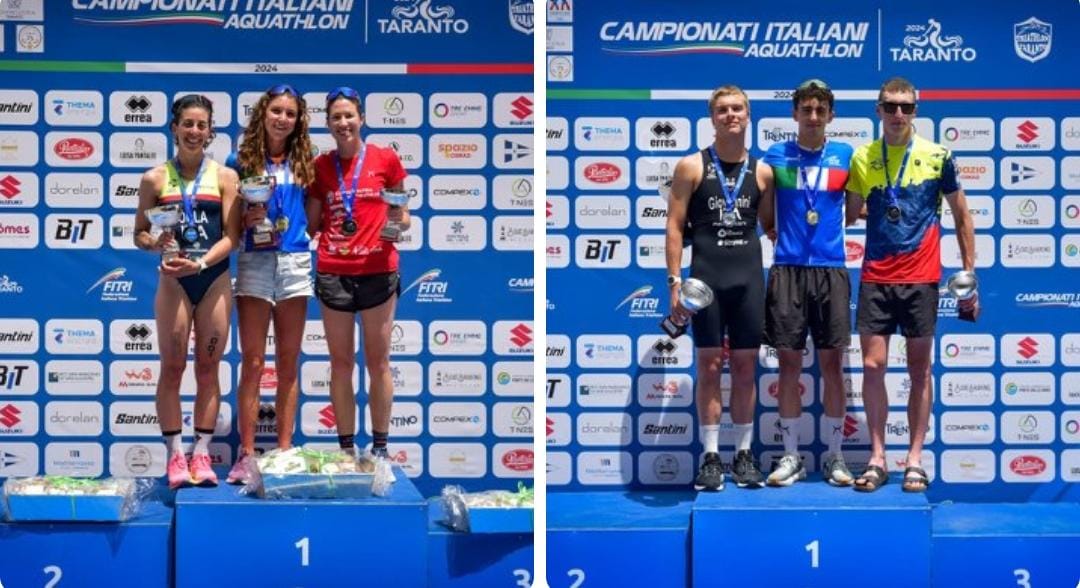 A Taranto incoronati i nuovi campioni italiani di Aquathlon: tutti i risultati 