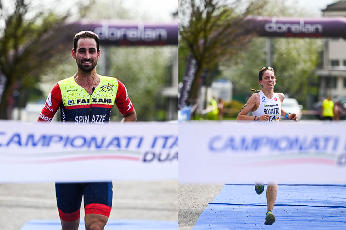 I Campioni Italiani di Duathlon Cross a Triuggio: Noemi Bogiatto e Federico Spinazzè