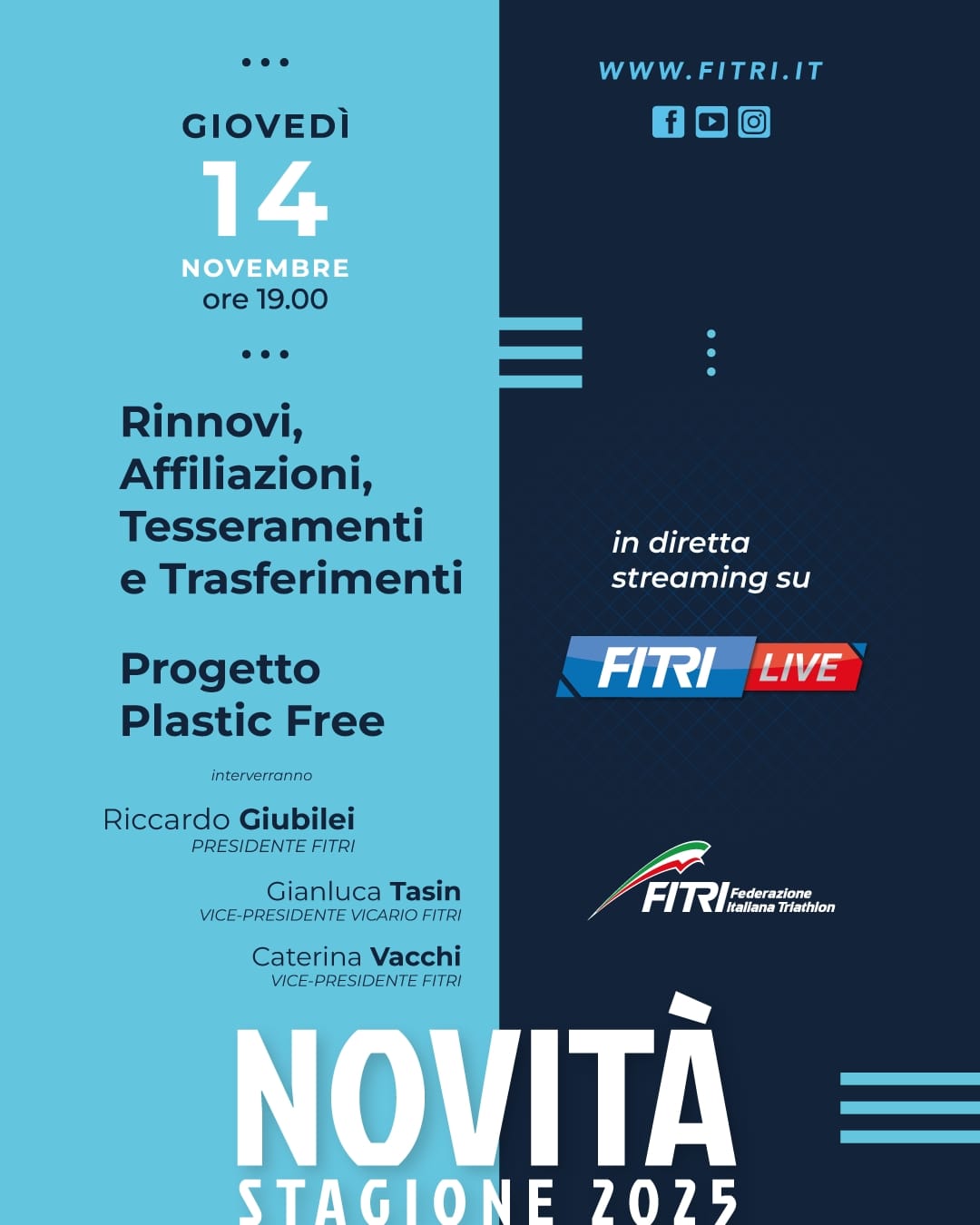 La diretta Fitri Live con le novità della stagione 2025