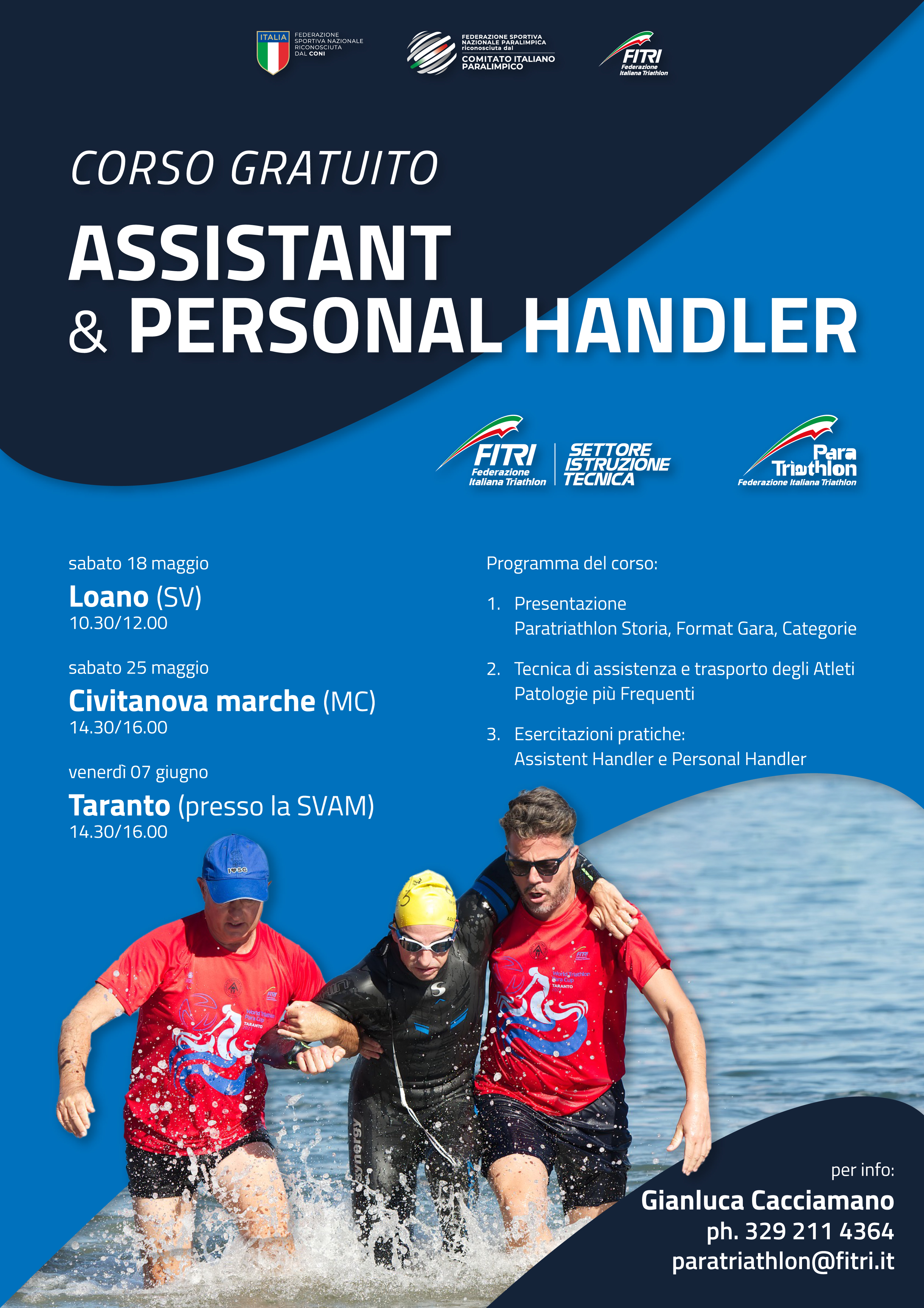 Al via il corso gratuito per Assistant e Personal Handler