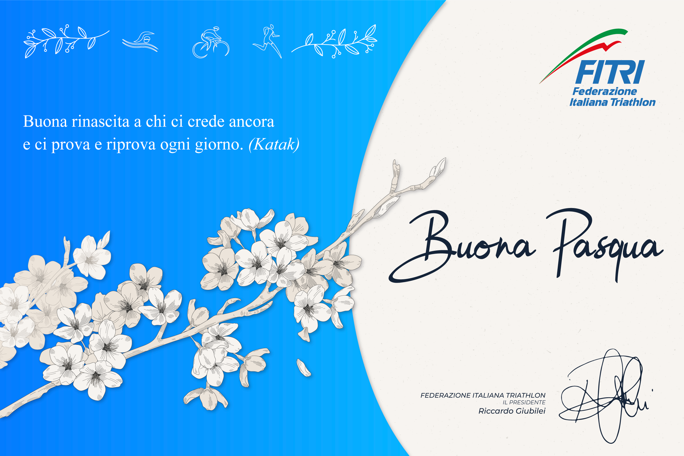 Auguri di buona Pasqua all’Italia del triathlon 