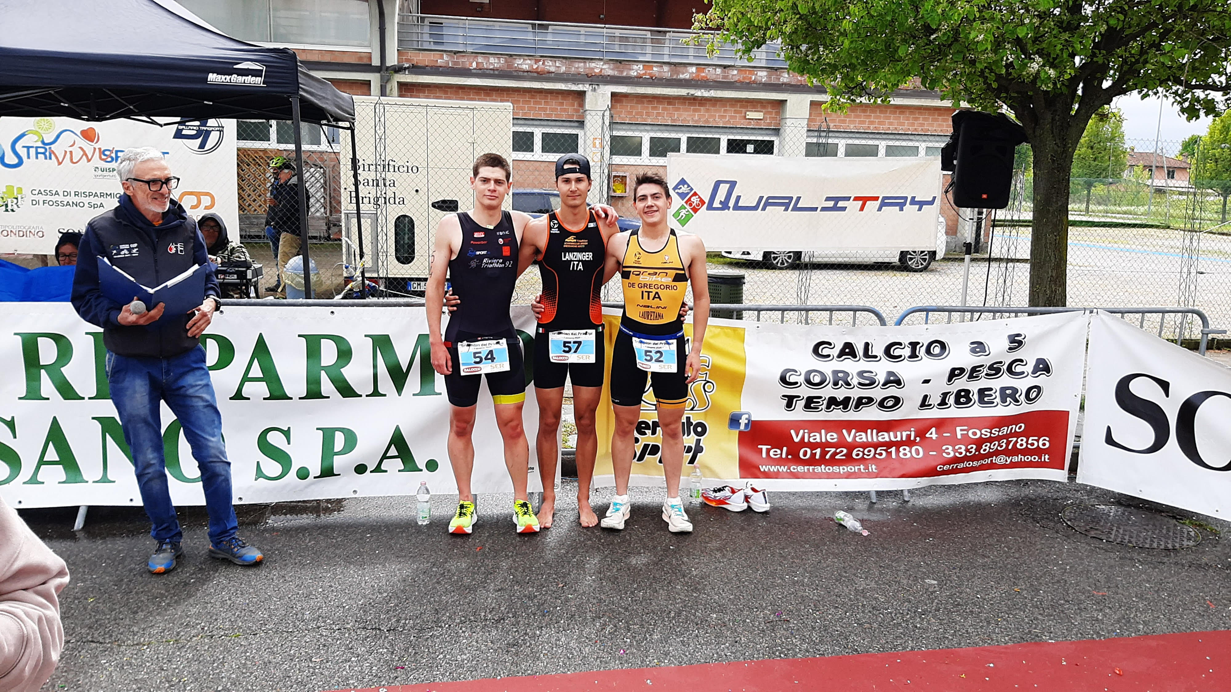 Triathlon di Fossano: le classifiche e i vincitori 