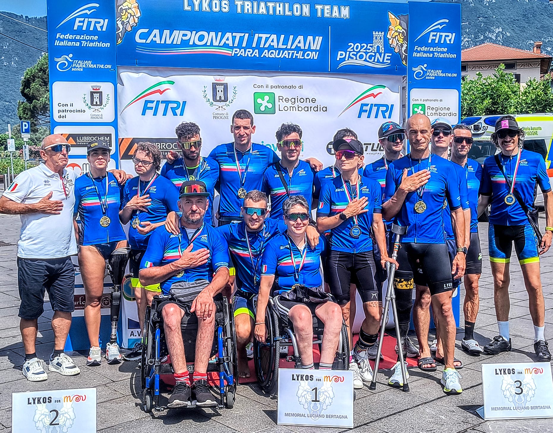 La festa tricolore di Pisogne premia i nuovi Campioni di Para Aquathlon 2025 