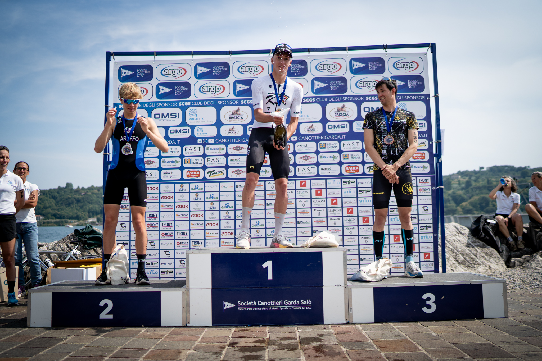 SCGS 8 TRIATHLON SPRINT CITTÀ DI SALÒ podio maschile
