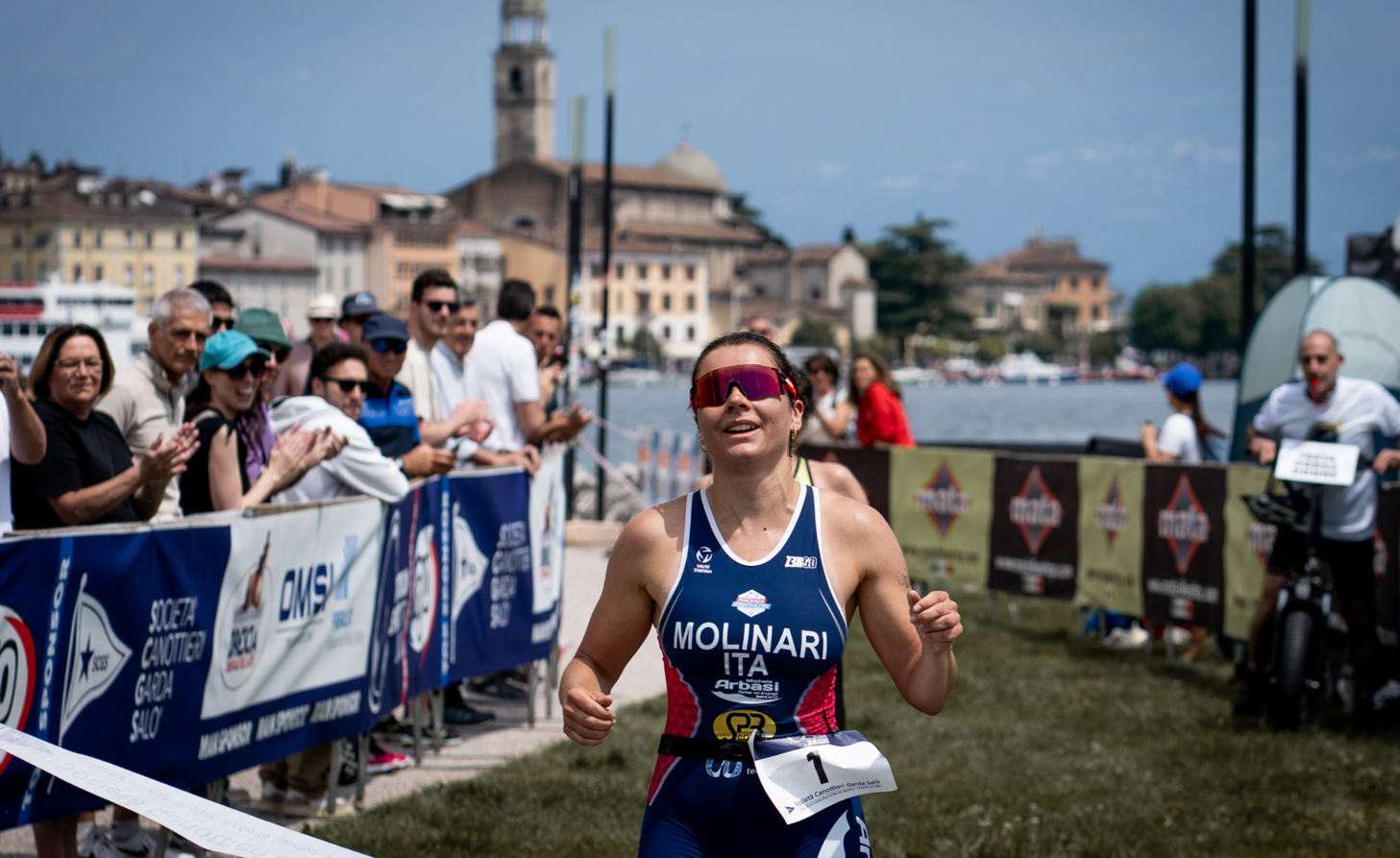 8° Triathlon Sprint Città di Salò: la vittoria va a Michele Bortolamedi e Tania Molinari