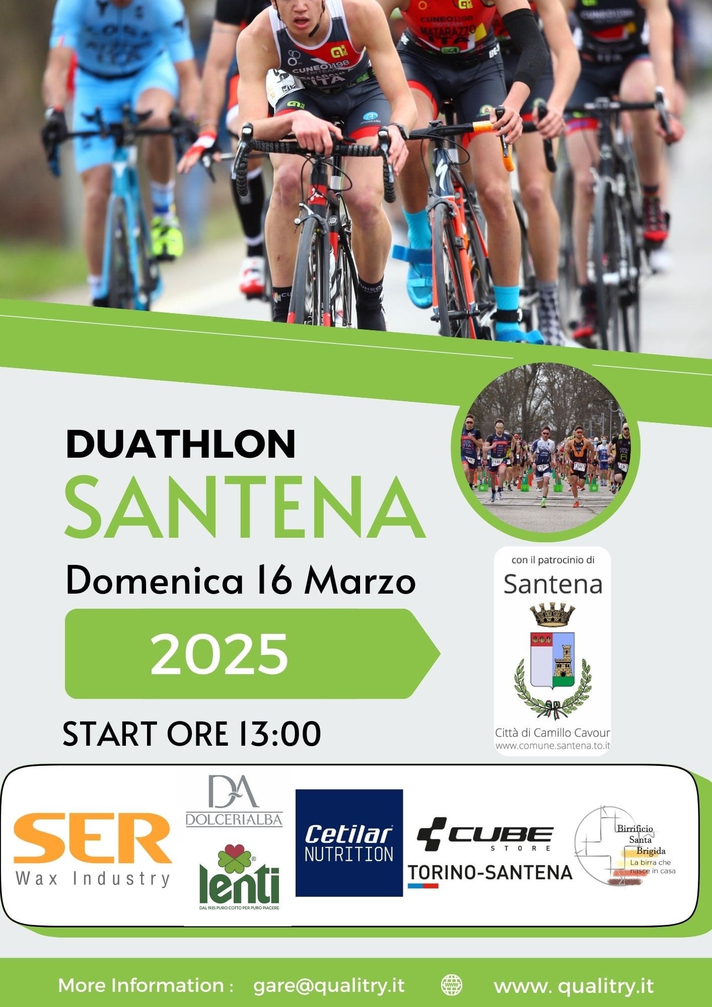 Duathlon Sprint Città di Santena, ultimi giorni per iscriversi
