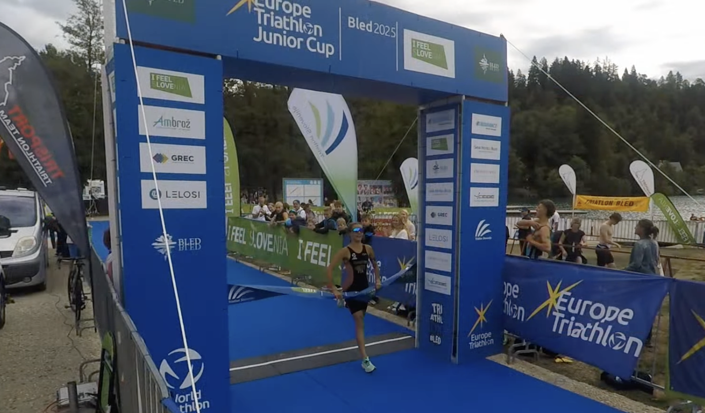 Europe Triathlon Junior Cup di Bled 2025, Paoletti è oro