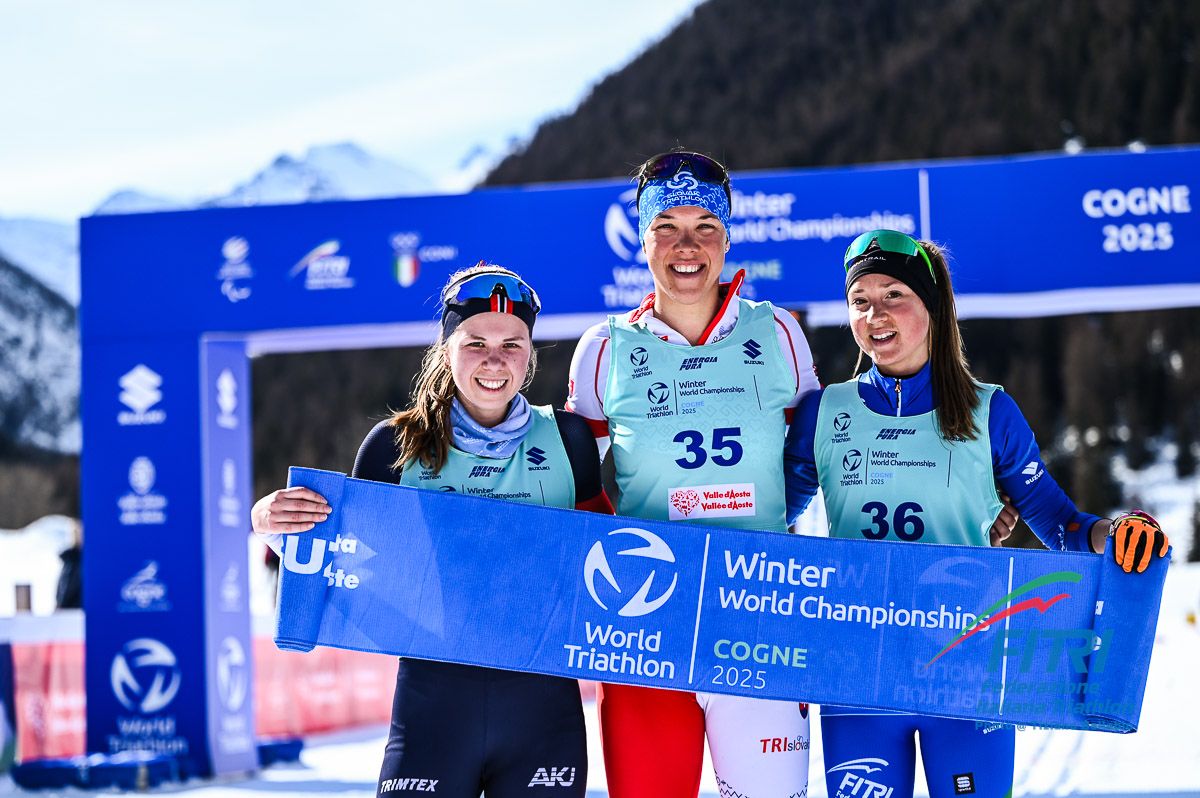 I vincitori Under 23 dei Campionati Mondiali di Winter Duathlon