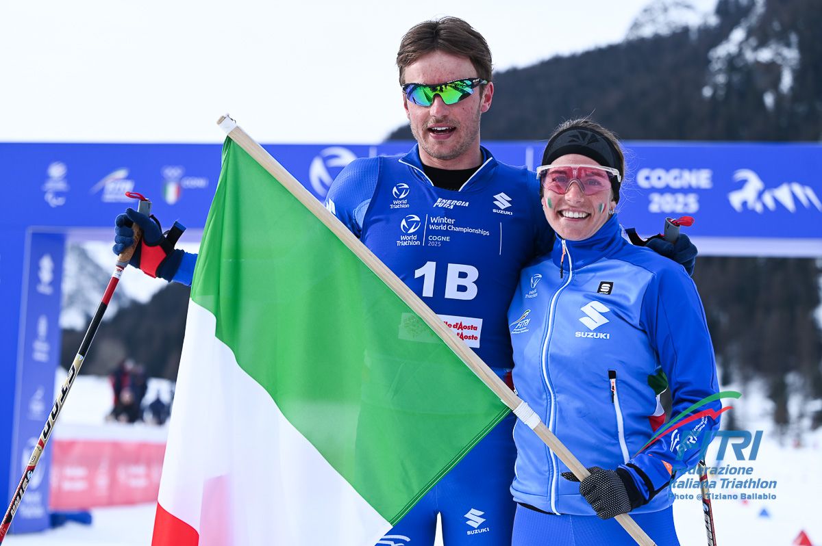 Pesavento e Mairhofer argento nella Mixed Relay ai Mondiali di Winter Triathlon