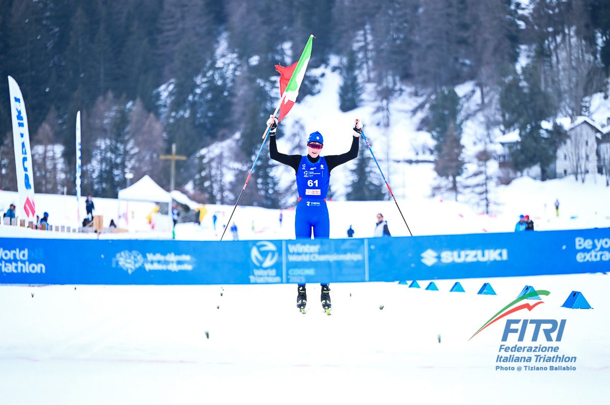 I vincitori Junior dei Mondiali di Winter Triathlon: oro all’azzurro Fanton