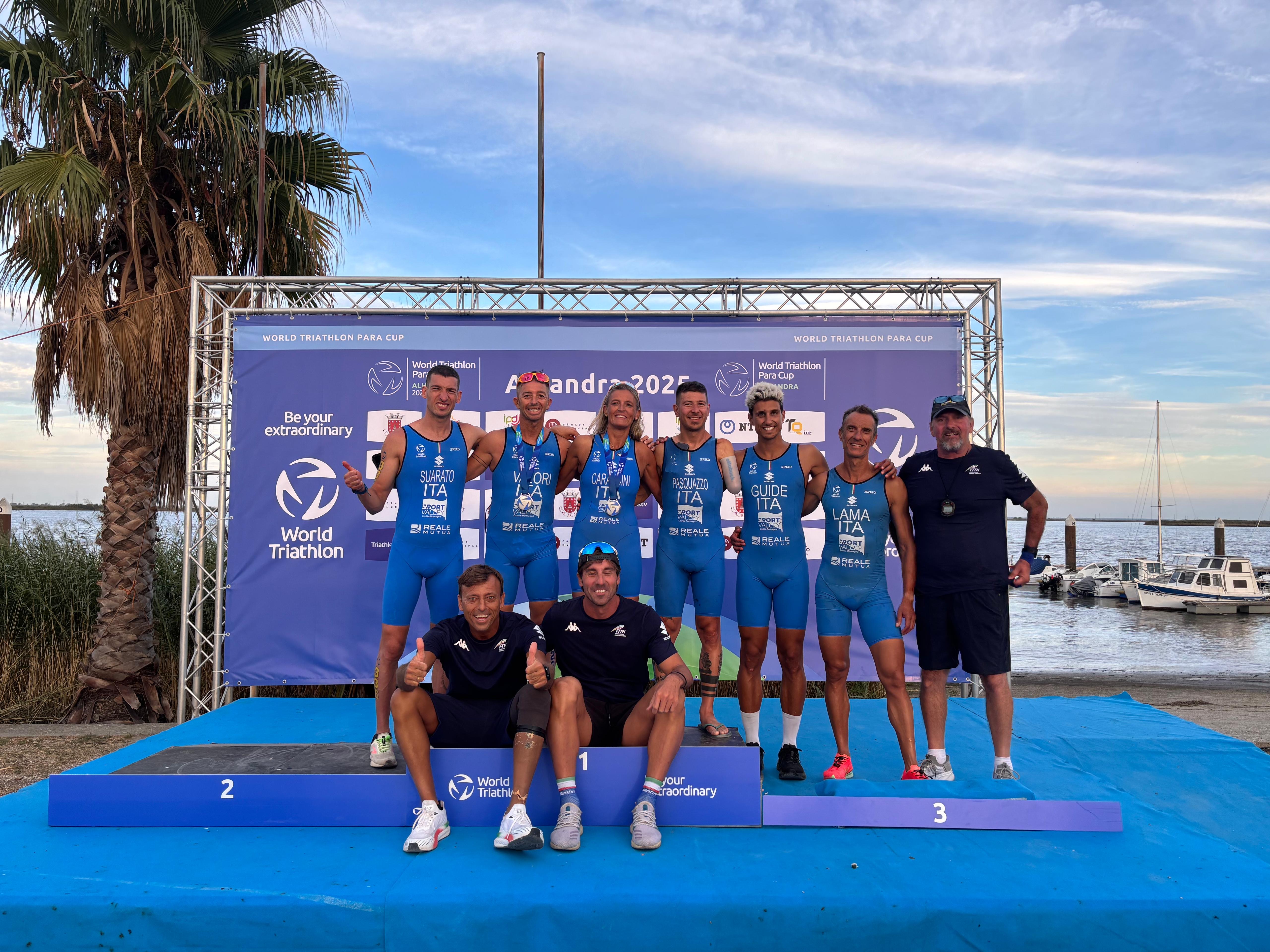 World Triathlon Para Cup Alhandra un oro e due argenti per gli azzurri