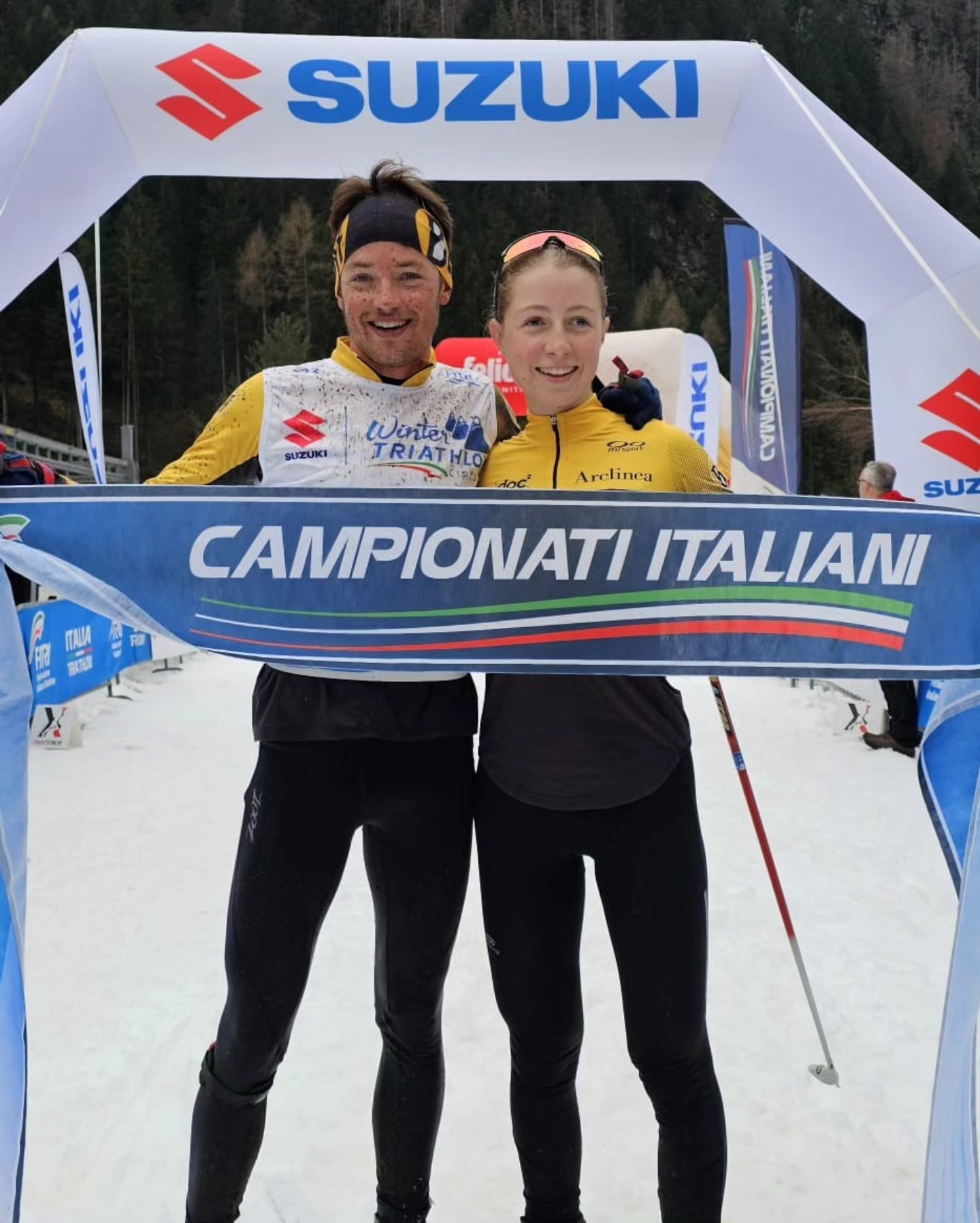 Pesavento e Sabbia nuovi Campioni italiani di Winter Triathlon a Squadre