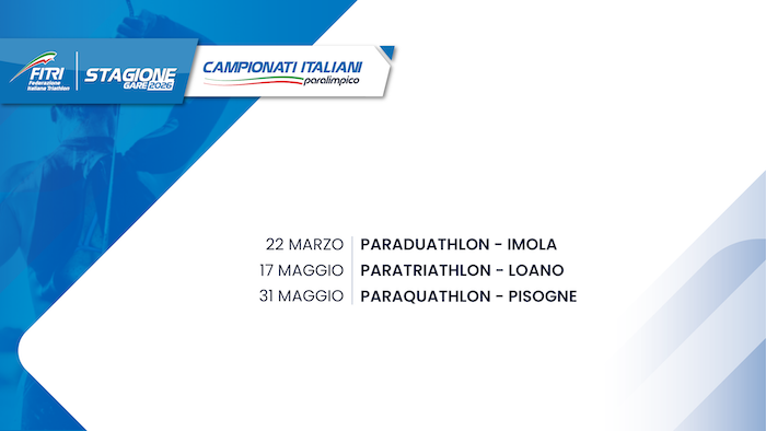 Presentazione Campionati Italiani e Circuiti 2026 ORIZZONTALI 4 CAMPIONATI PARA