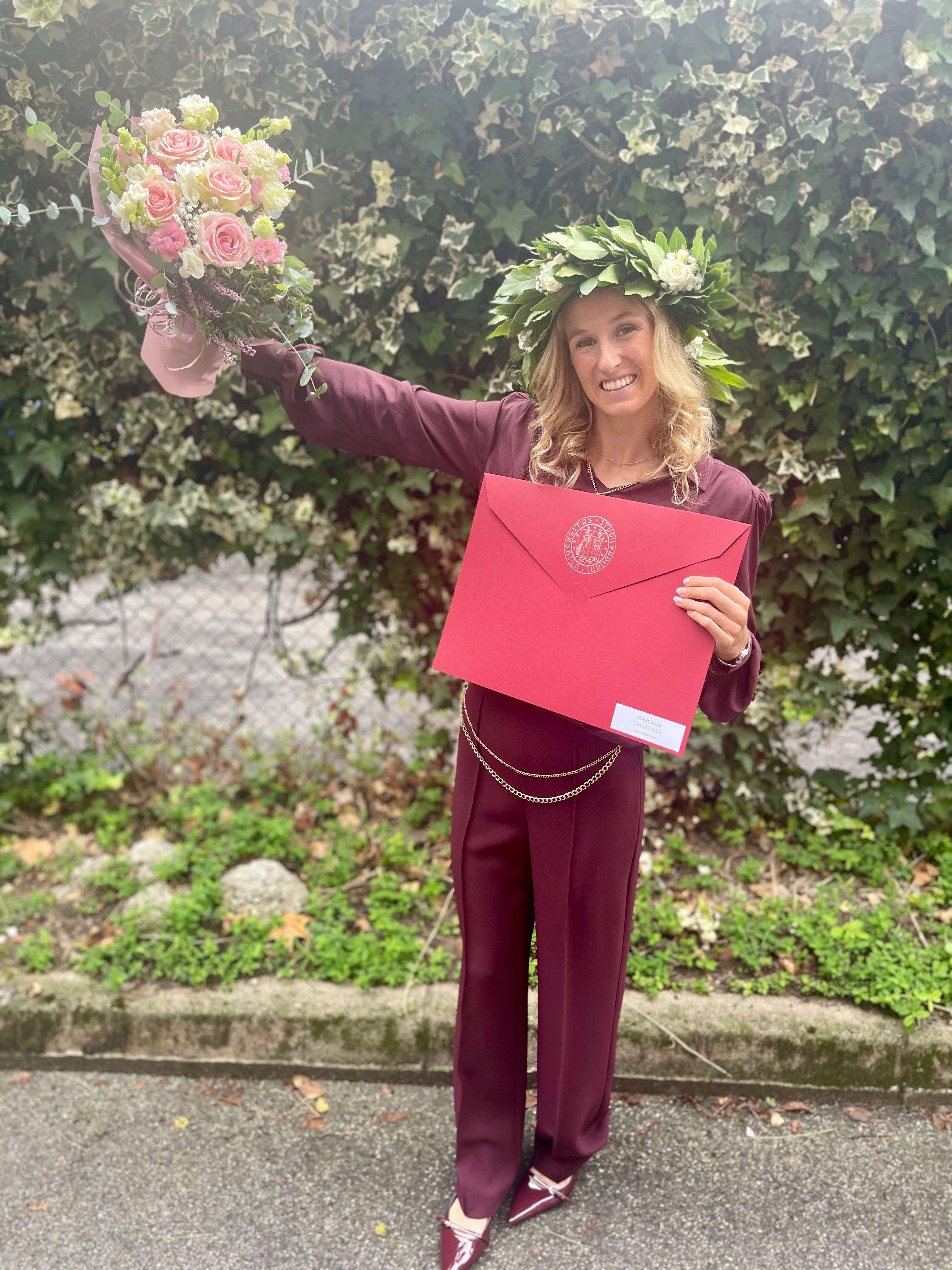 La nostra campionessa Francesca Tarantello si laurea in Biologia Molecolare