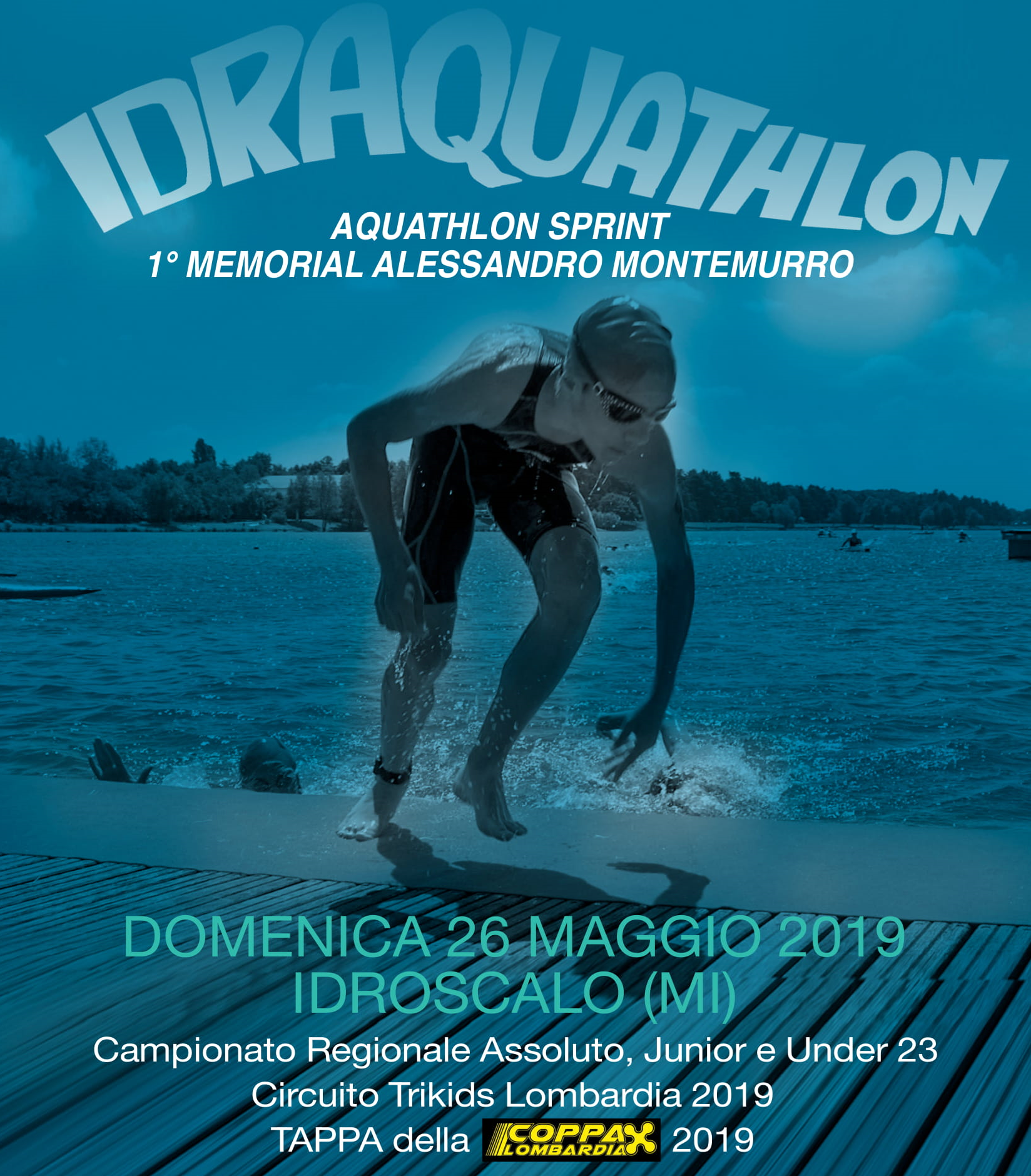 Idraquathlon, 1° memorial Alessandro Montemurro all'idroscalo il 26 maggio