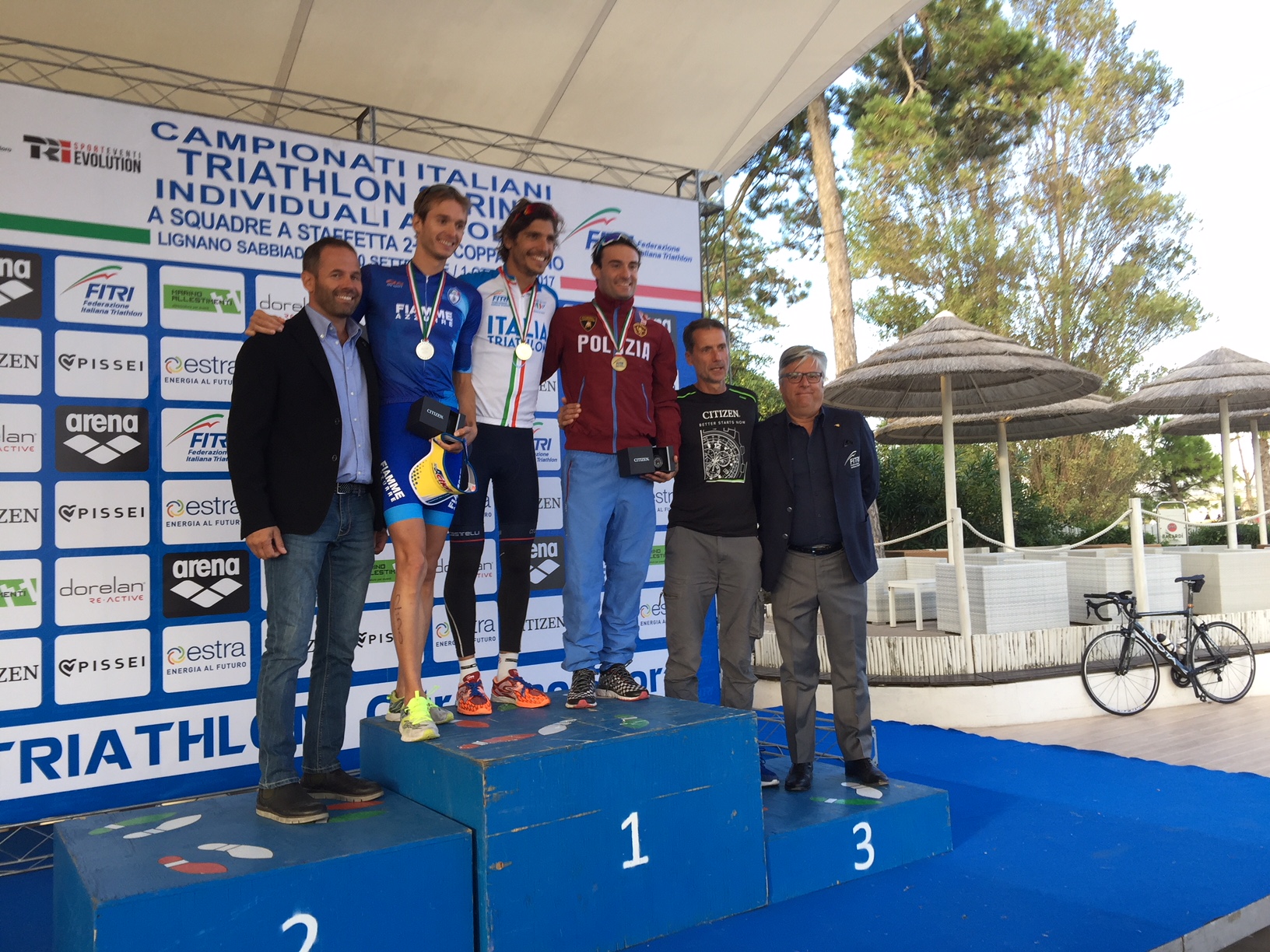 Il ritorno di Fabian: è suo il titolo italiano sprint. Uccellari e Secchiero completano il podio tricolore a Lignano