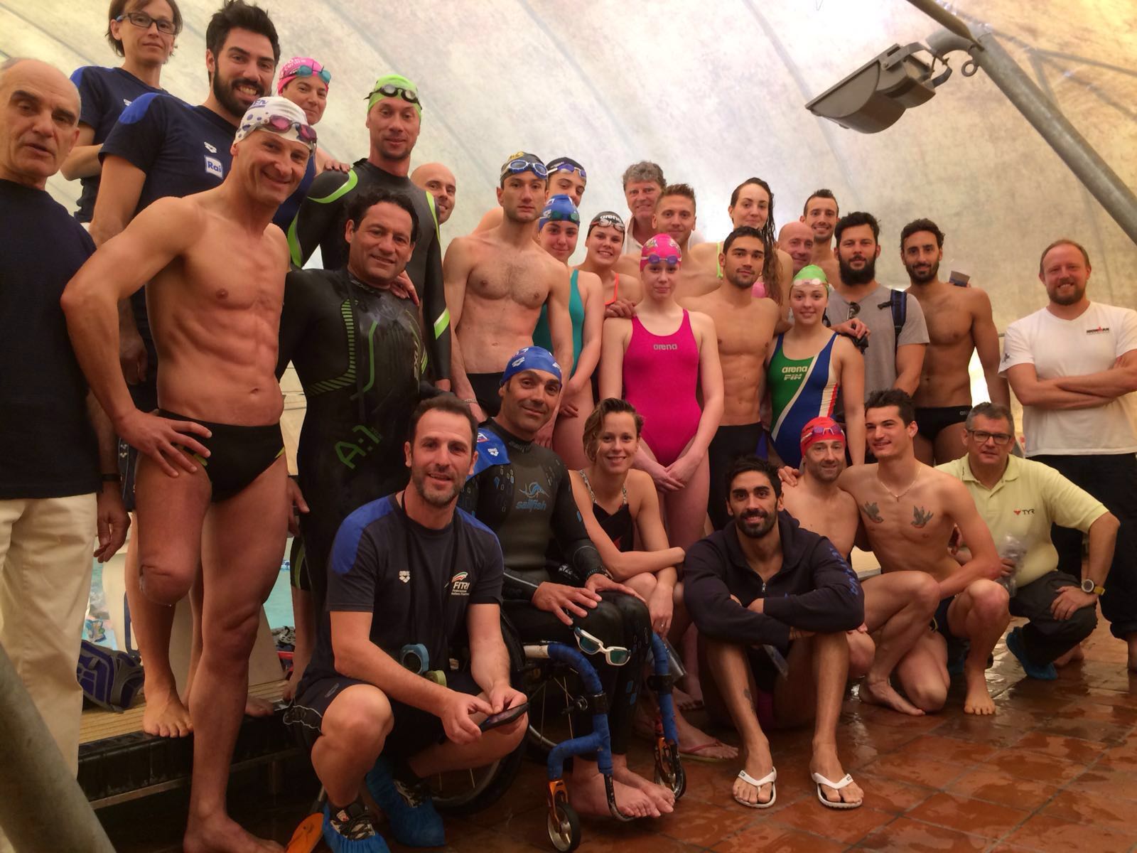 Paratriathlon in raduno a Verona con i campionissimi Pellegrini e Magnini