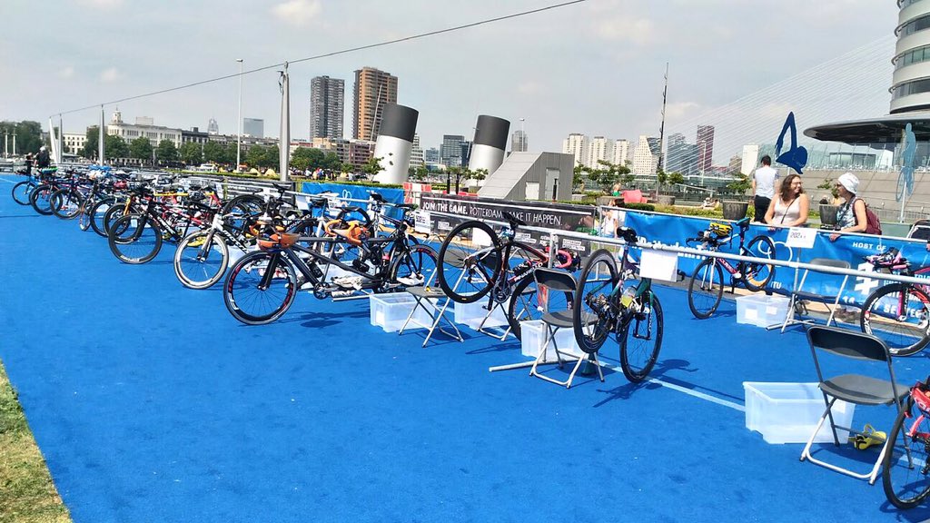 Zona cambio mondiali paratriathlon Rotterdam 2016