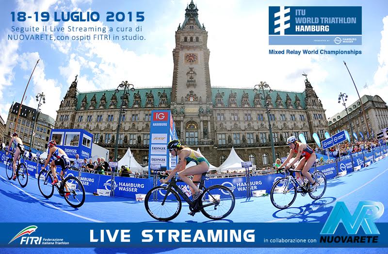 Amburgo WTS & Mondiale Mix Relay:live streaming su FITRI da Nuova Rete