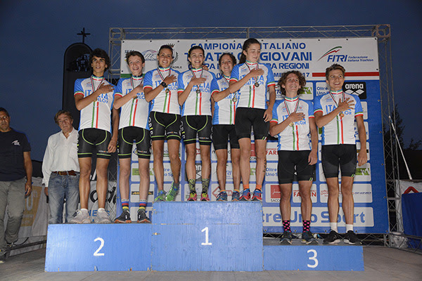 Per Rari Nantes Marostica titolo italiano nella staffetta mista Junior di triathlon