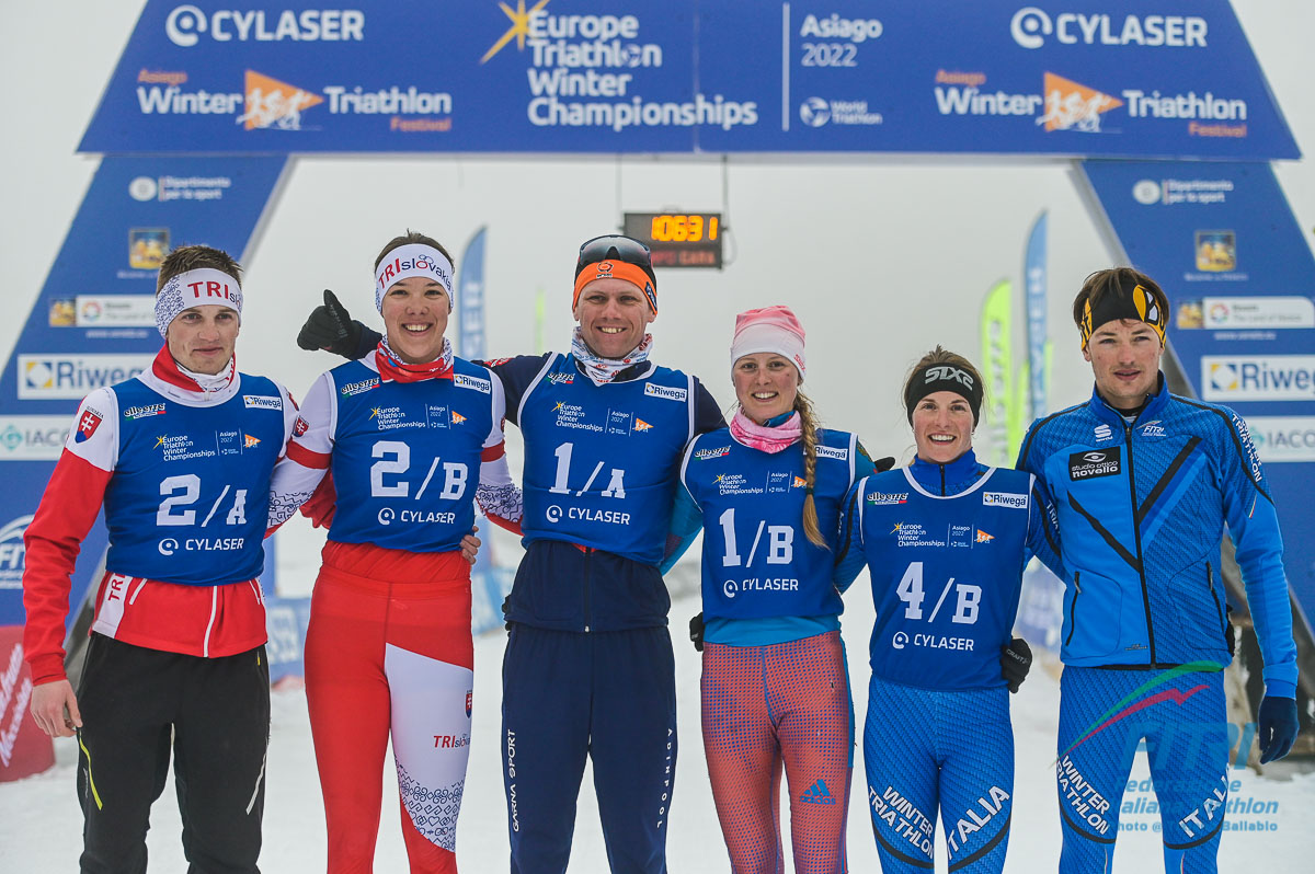 Europei Winter Triathlon Mixed Relay 2X Asiago 2022