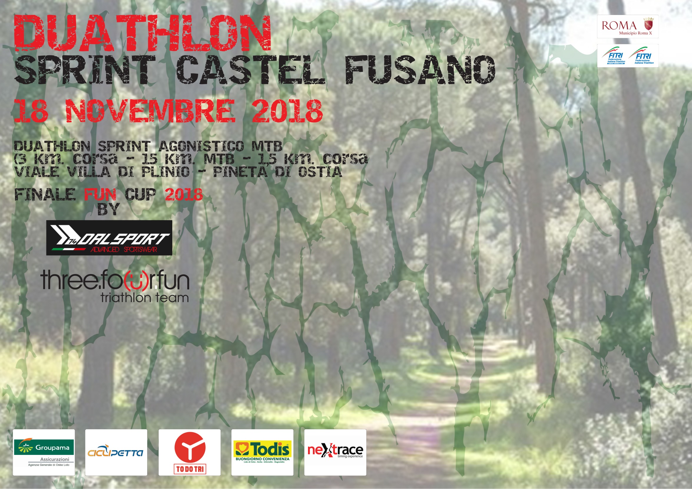 DUATHLON MTB CASTEL FUSANO - COMUNICATO ORGANIZZAZIONE