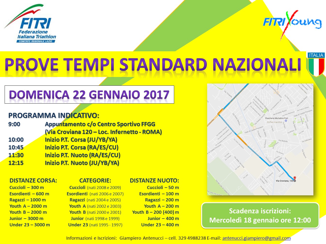 PROVE TEMPI STANDARD NAZIONALI