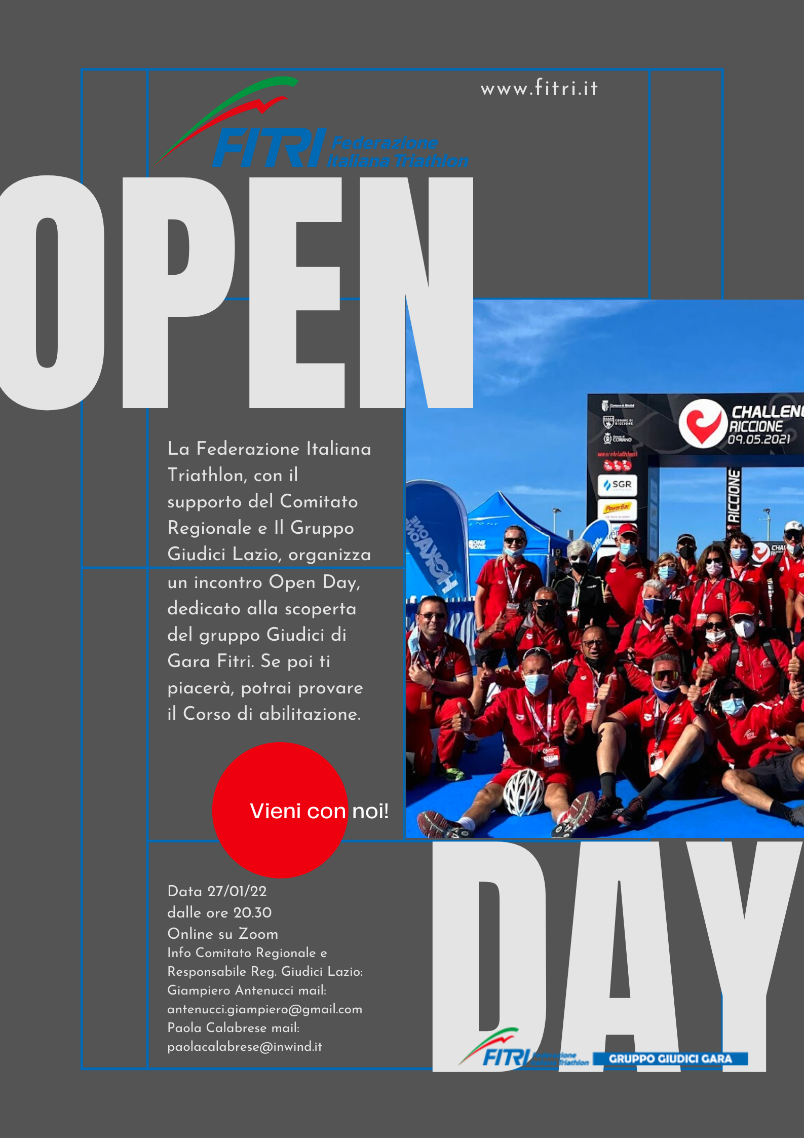 Corso per aspiranti Giudici - Open Day 27 gennaio 2022