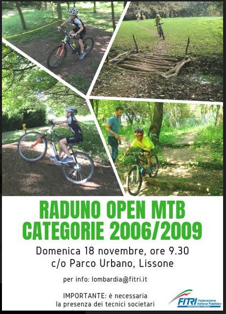 RADUNO OPEN IN MTB - 18 NOVEMBRE 2018