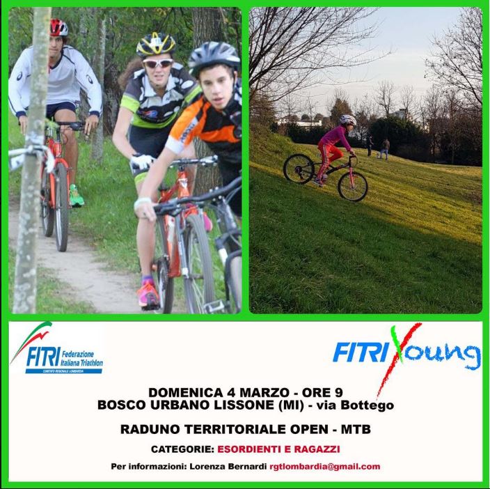 RADUNO OPEN IN MTB RAGAZZI ED ESORDIENTI   4 MARZO 2018