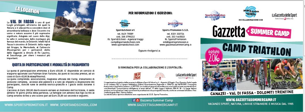 volantino GAZZETTA SUMMER CAMP1