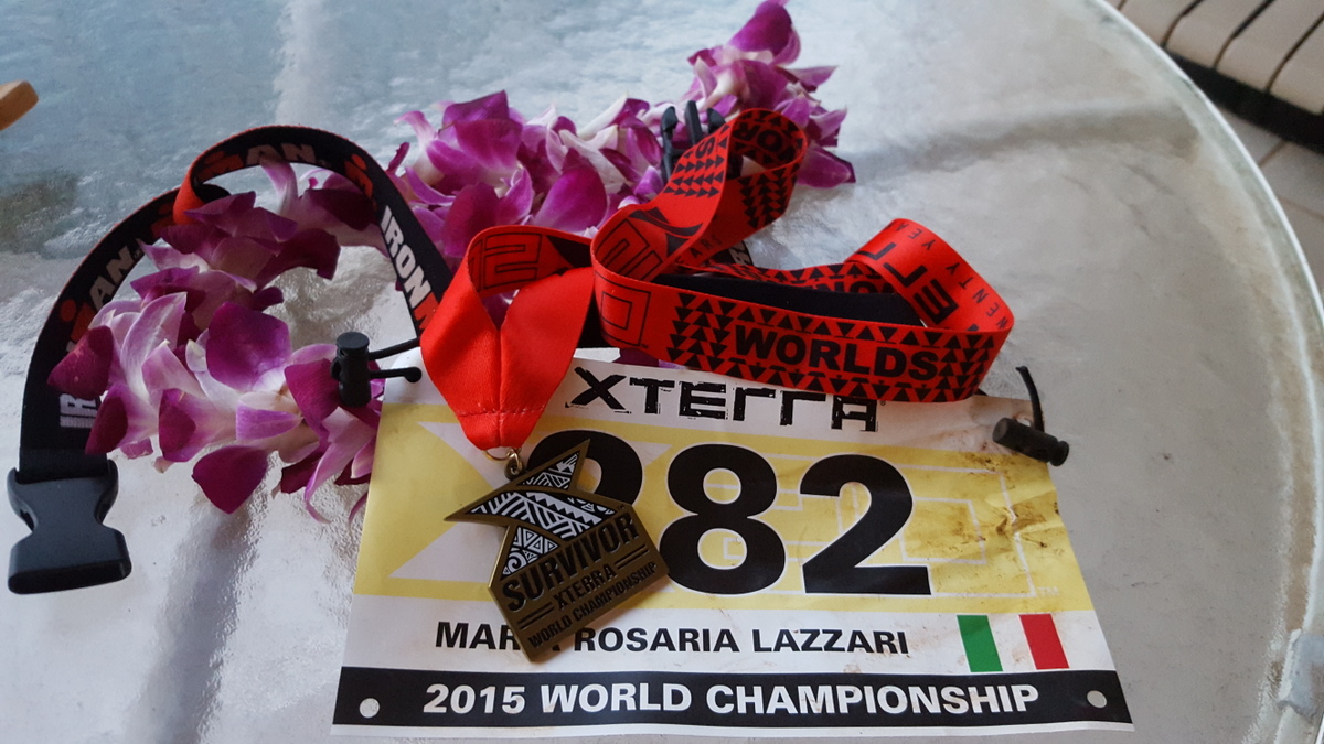 Maria Rosaria Lazzari all' X Terra delle Hawaii