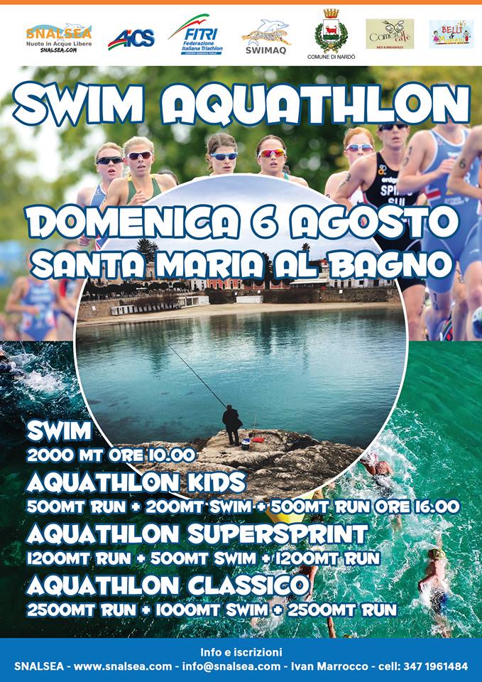 Aquathlon di Santa Maria al Bagno - Campionato Regionale- Regolamento e Percorsi