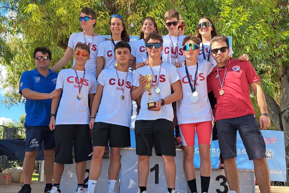 Bilancio ok per il 2024 del triathlon giovanile pugliese, svetta il Cus Bari 