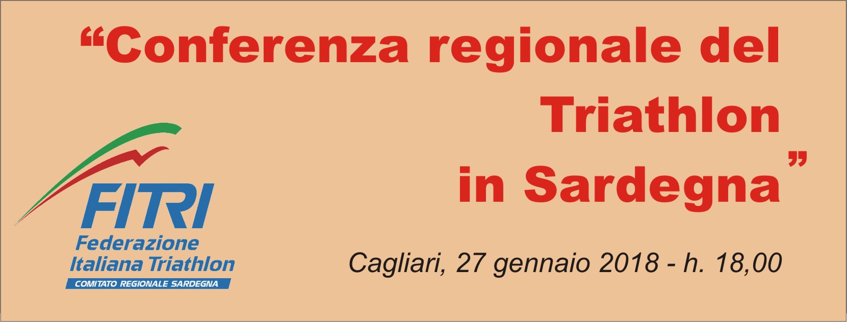 Si apre la stagione 2018 con la "Conferenza regionale del Triathlon"