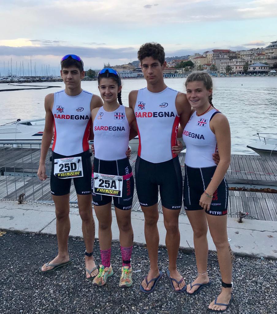 I giovani triathelti sardi in trasferta a Sanremo