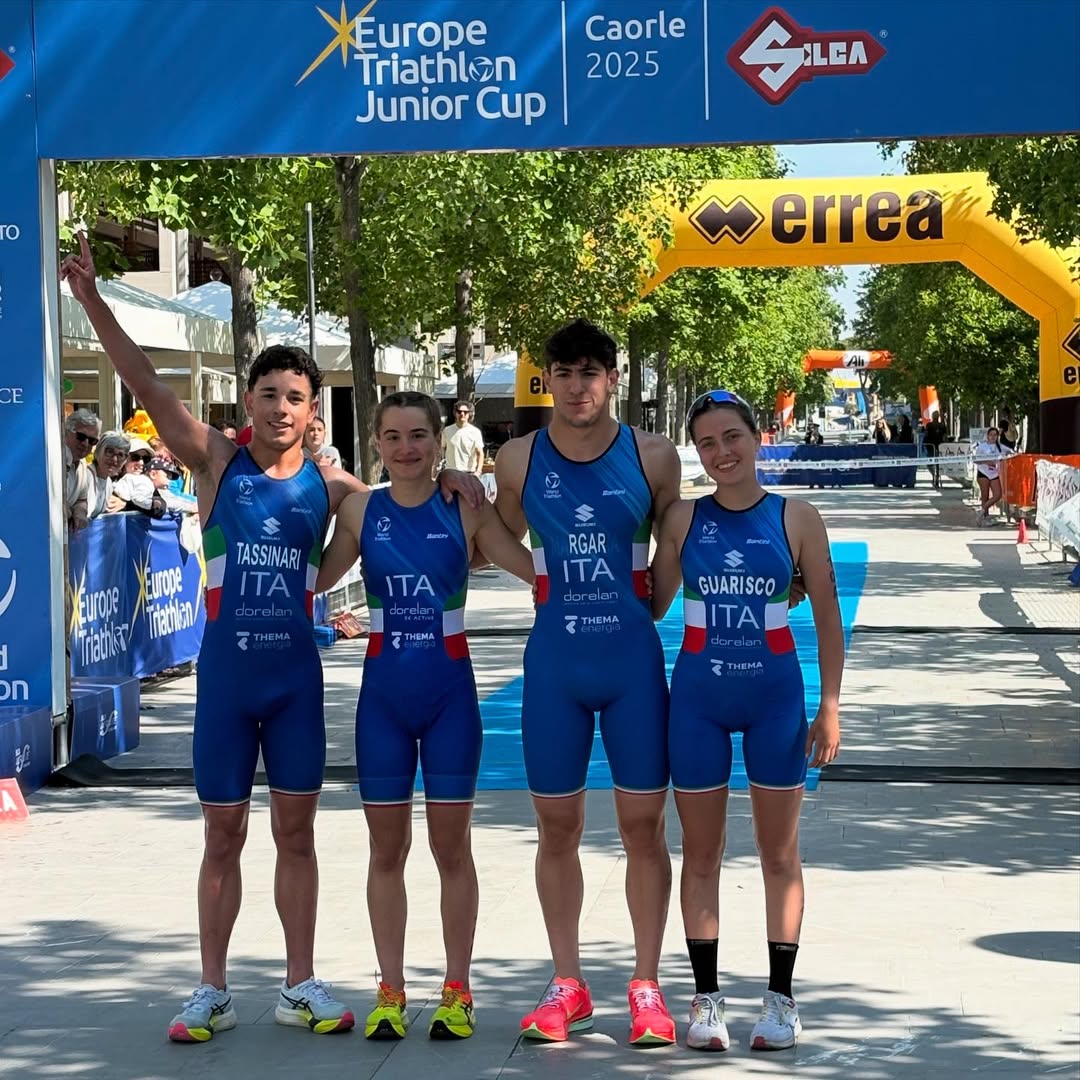 Europe Triathlon Junior Cup Caorle 2025: l'Italia trionfa alla Mixed Relay e la Toscana di nuovo protagonista!