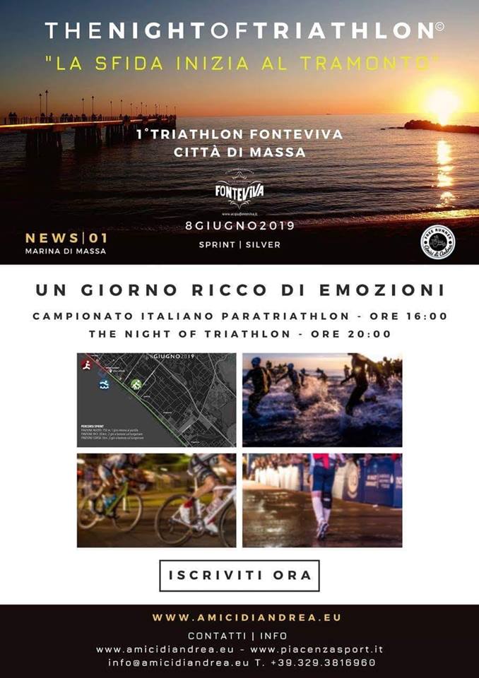 [Coppa Toscana & Campionato Italiano Paratriathlon] The Night of Triathlon - Città di Massa