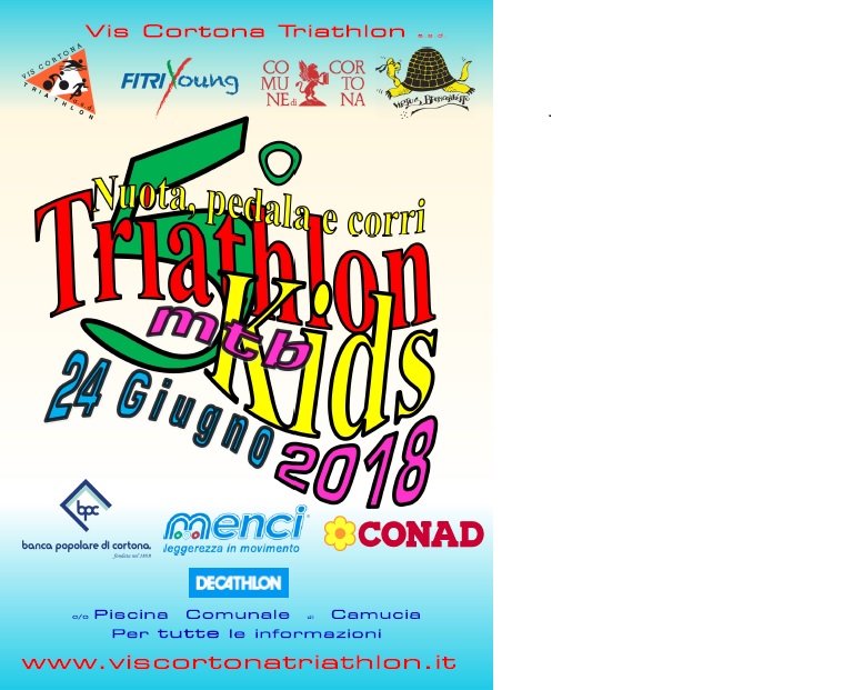 CIRCUITO NTTC 2018 - 24 GIUGNO 2018 TRIATHLON KIDS CORTONA