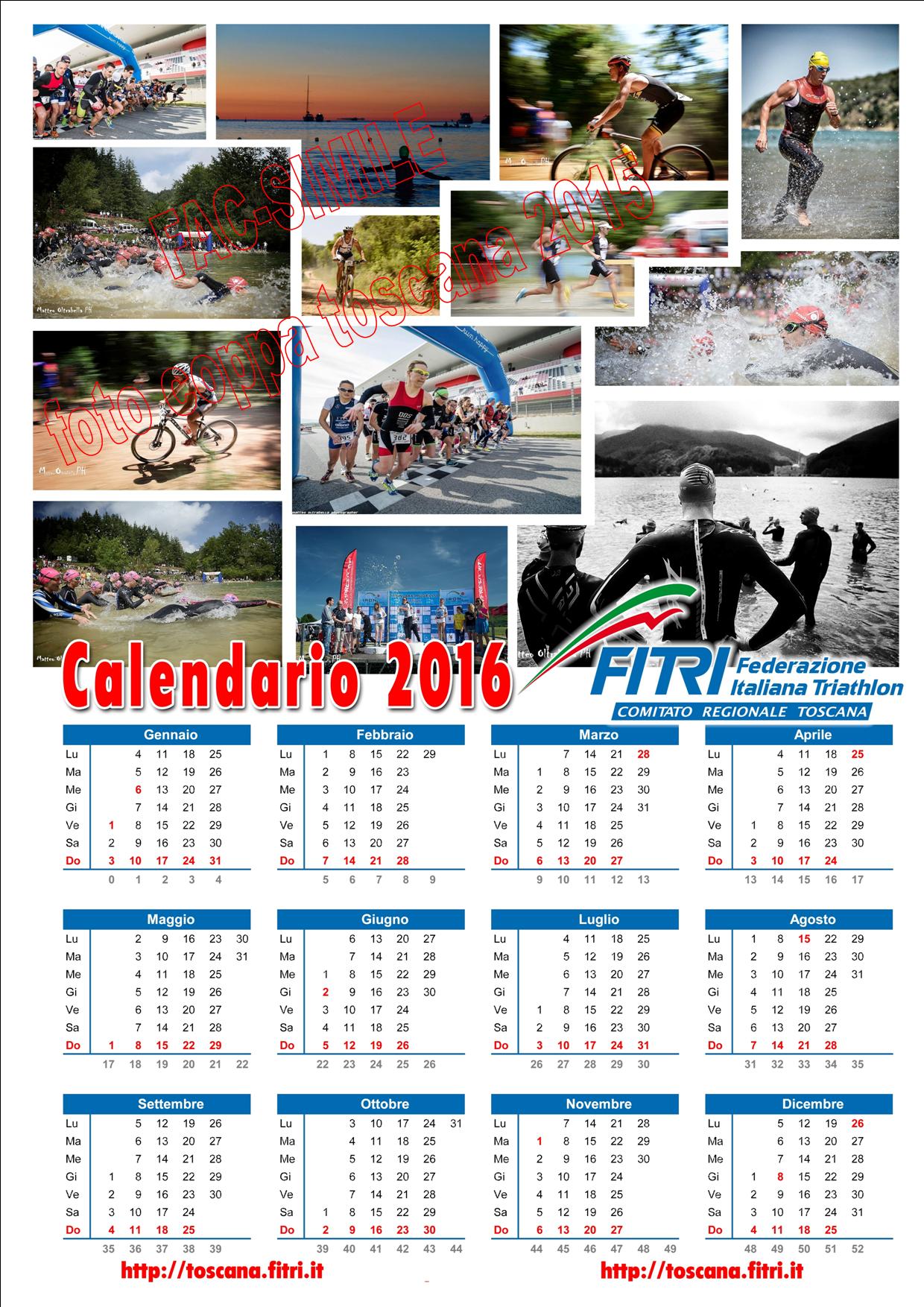 calendario fac simile