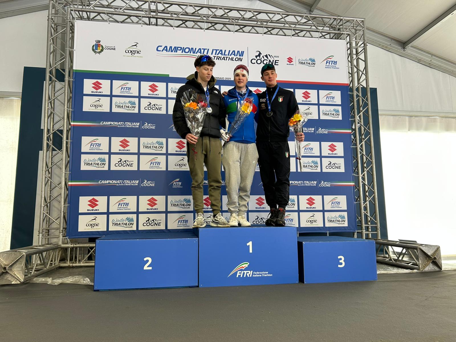 Nicholas Bellemo, talento veneto del Delfino Chioggia, conquista il podio ai Tricolori di Winter Triathlon